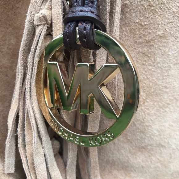 MK FRINGED SUEDE PURSE - Picture 3 of 6
